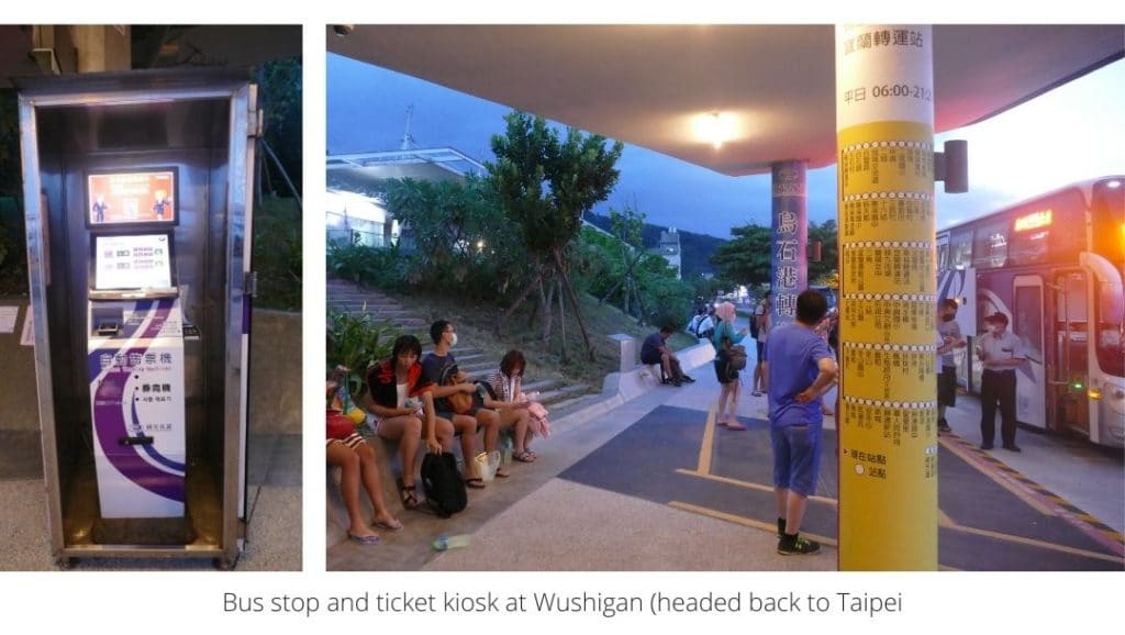 wushingang bus station and ticket kiosk